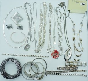 Pretty Silver-Tone Necklaces & Bracelets