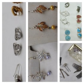 Gorgeous Earrings & Hair Pins Lot