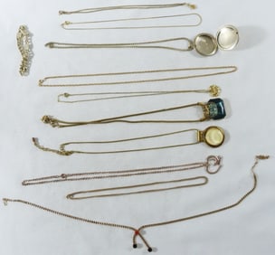 10 Gold-Tone Necklaces