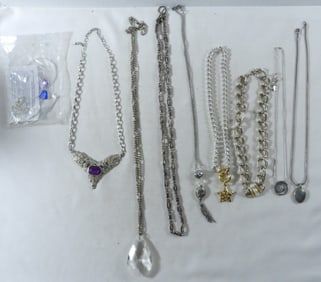 10 Silver-Tone Necklaces