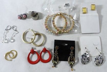 10 Pair Of Post Earrings