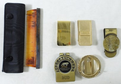 5 Money Clips & A Comb Kit