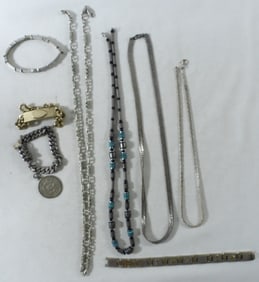 4 Men's Bracelets & 4 Men's Necklaces