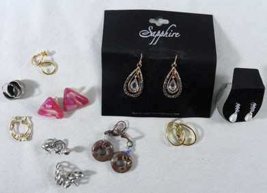 10 Pair Of Post Earrings