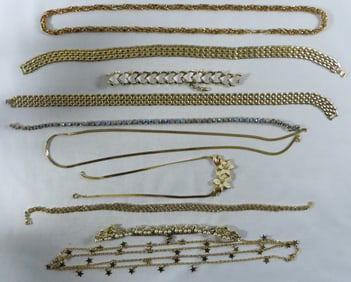 10 Gold-Tone Necklaces