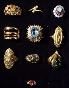 10 Rings Sizes 4-8.5