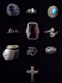 10 Rings Sizes 5.5-7.5