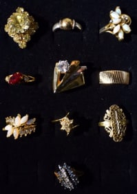 10 Rings Sizes 5.5-9