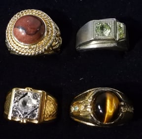4 Men's Rings Sizes 8-12