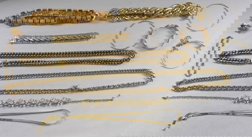 Variety Of Gold-Tone Jewelry