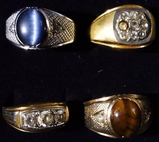 4 Men's Rings Sizes 13-14