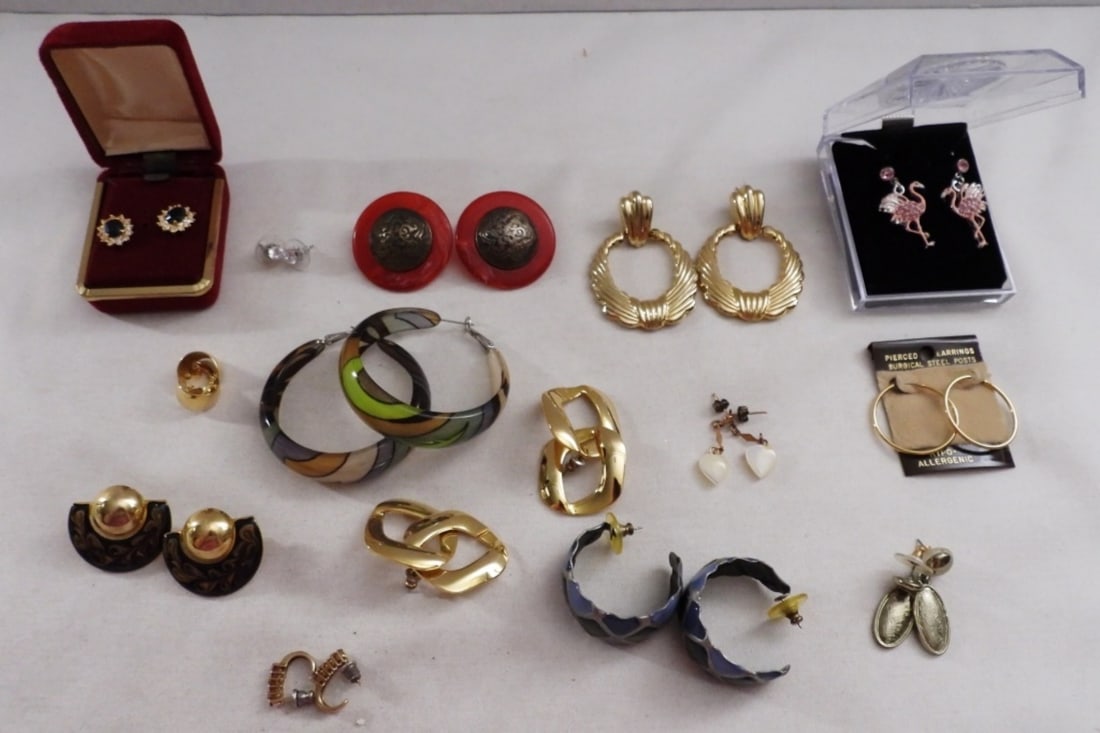 14 Assorted Pairs Of Earrings (1 of 3)