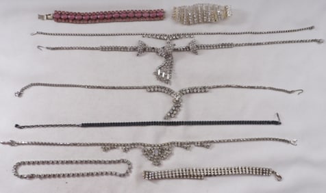 Rhinestone Necklaces & Bracelets