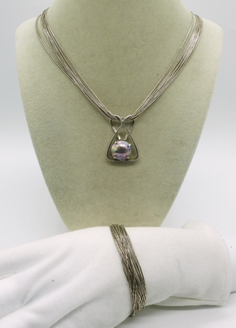 Liquid Sterling Necklace & Bracelet (1 of 3)