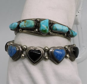 Turquoise, Lapis Lazuli & Onyx 925 Bracelets