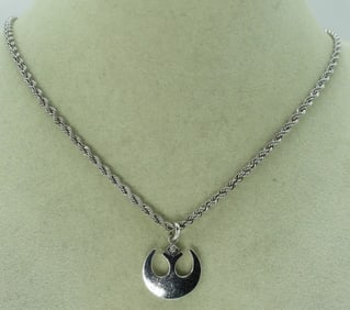 Diamond Star Wars Rebel 925 Necklace