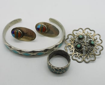 Light Blue Turquoise 925 Set