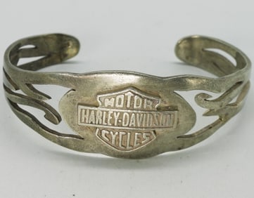 Harley Davidson Sterling Cuff Bracelet