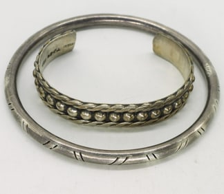 2 Taxco Sterling Bracelets