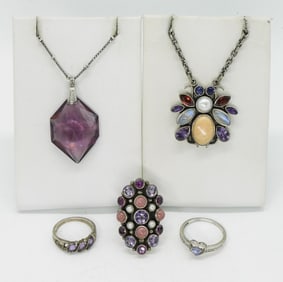 Amethyst, Moonstone & More 925