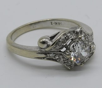 14k 1/2 Carat Diamond Engagement Ring