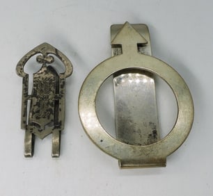 2 Vintage Sterling Money Clips