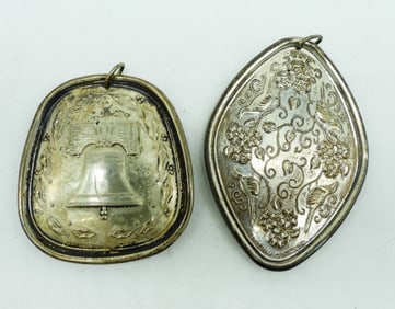 2 Towle Sterling Ornaments 1974 / 1976