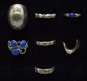 7 Sterling Fashion Rings