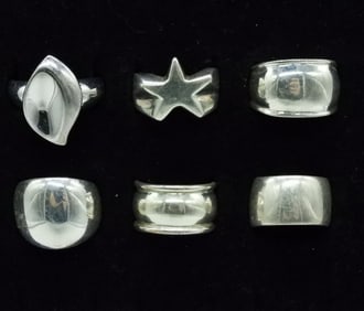 6 Simple Sterling Rings