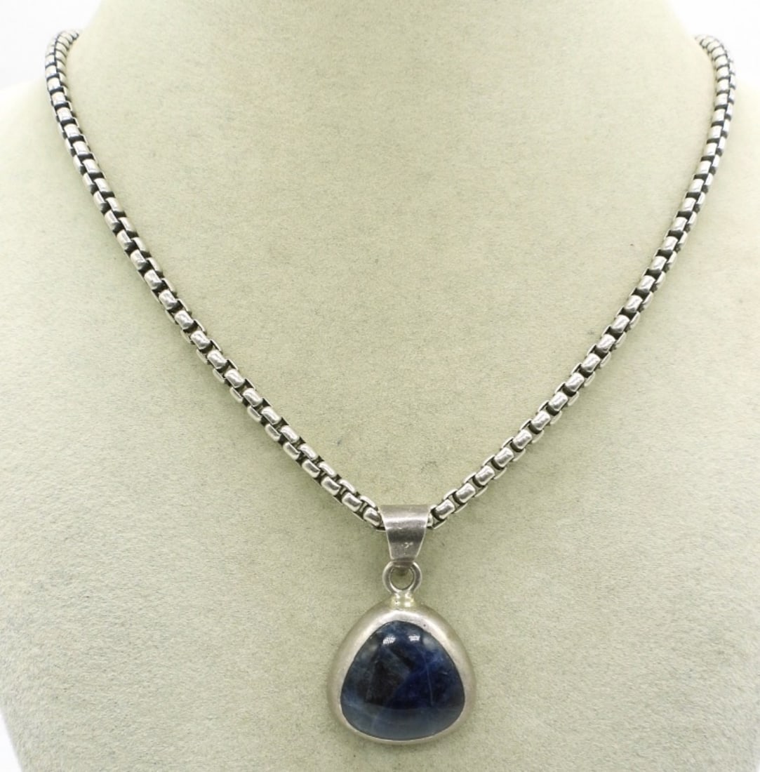 Taxco 925 Sodalite Gemstone Necklace (1 of 3)
