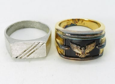 2 Sterling Men's Sterling Rings
