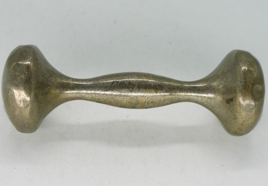 Antique Sterling Baby Rattle: Antique sterling baby rattle, 3". (8.8 dwt)