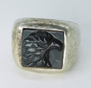 John Hardy Legends Naga Black Onyx Ring