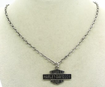 Harley Davidson Sterling Necklace