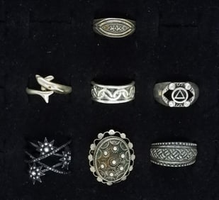 7 Fashion Sterling Ladies Rings