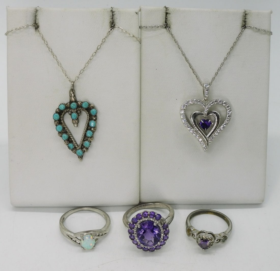 Amethyst, Turquoise, Opal 925 Jewelry (1 of 1)