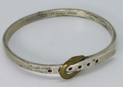 Taxco Sterling Belt Bracelet
