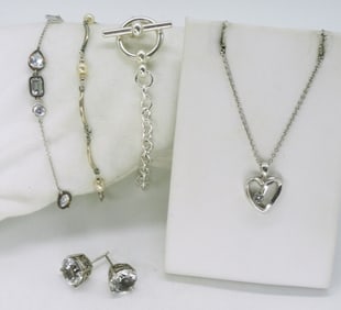Diamond Sterling Necklace & More