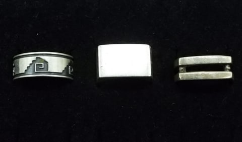 3 Sterling Mexico Rings