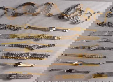 (20) Gold-Tone Clasp Ladies Watches