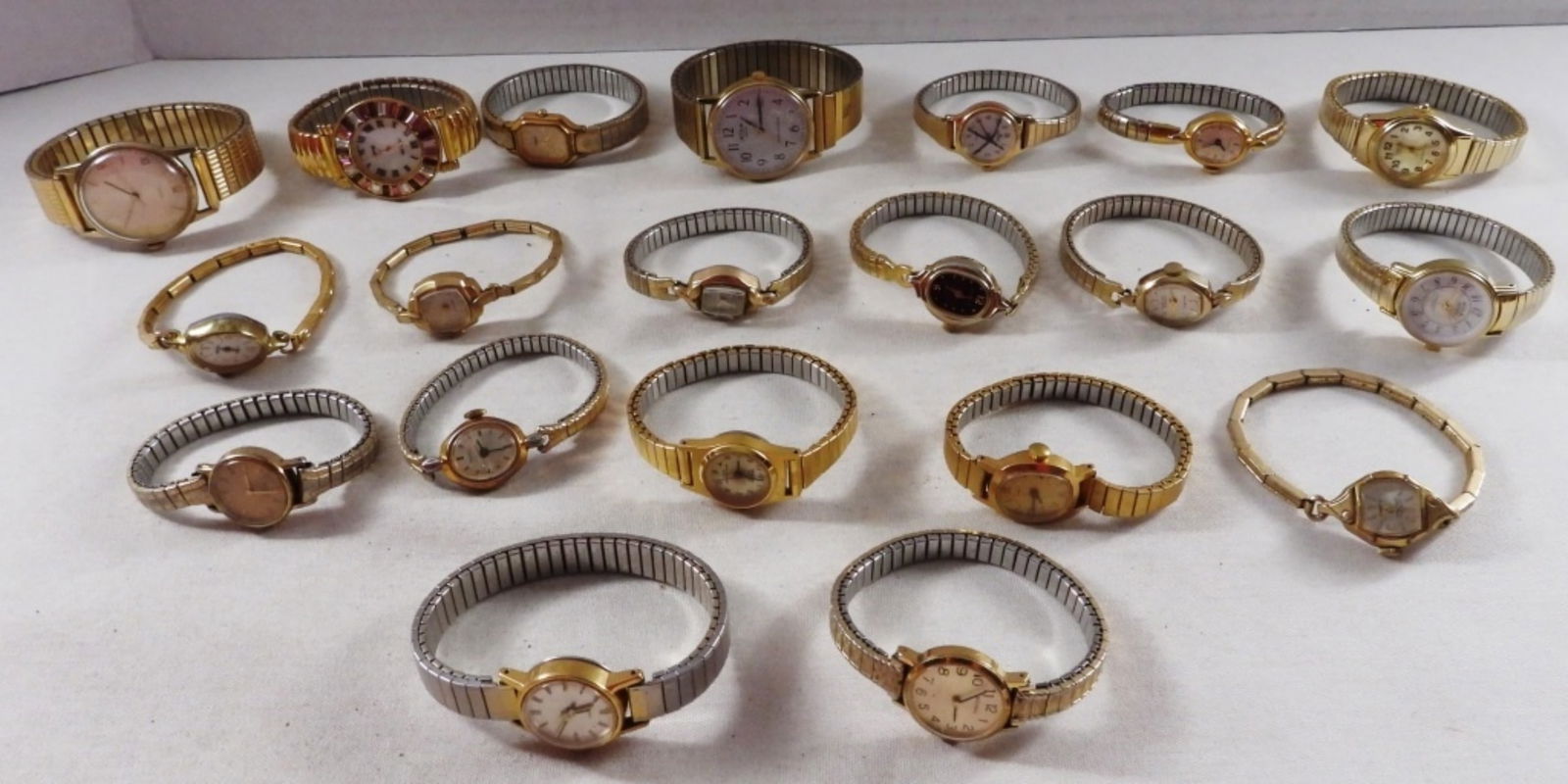 (20) Ladies' Gold-Tone Stretch Watches (1 of 1)