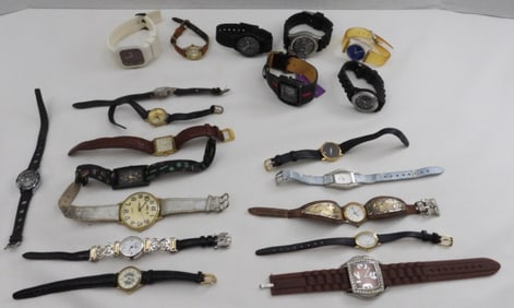 (20) Mixed Band Ladies Watches