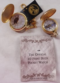 (2) Deer Pocket Watches