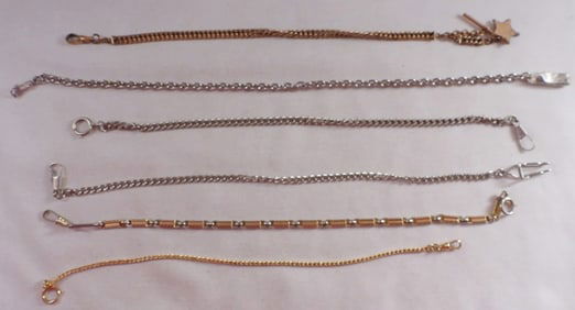 (6) Mixed-Tone Pocket Watches