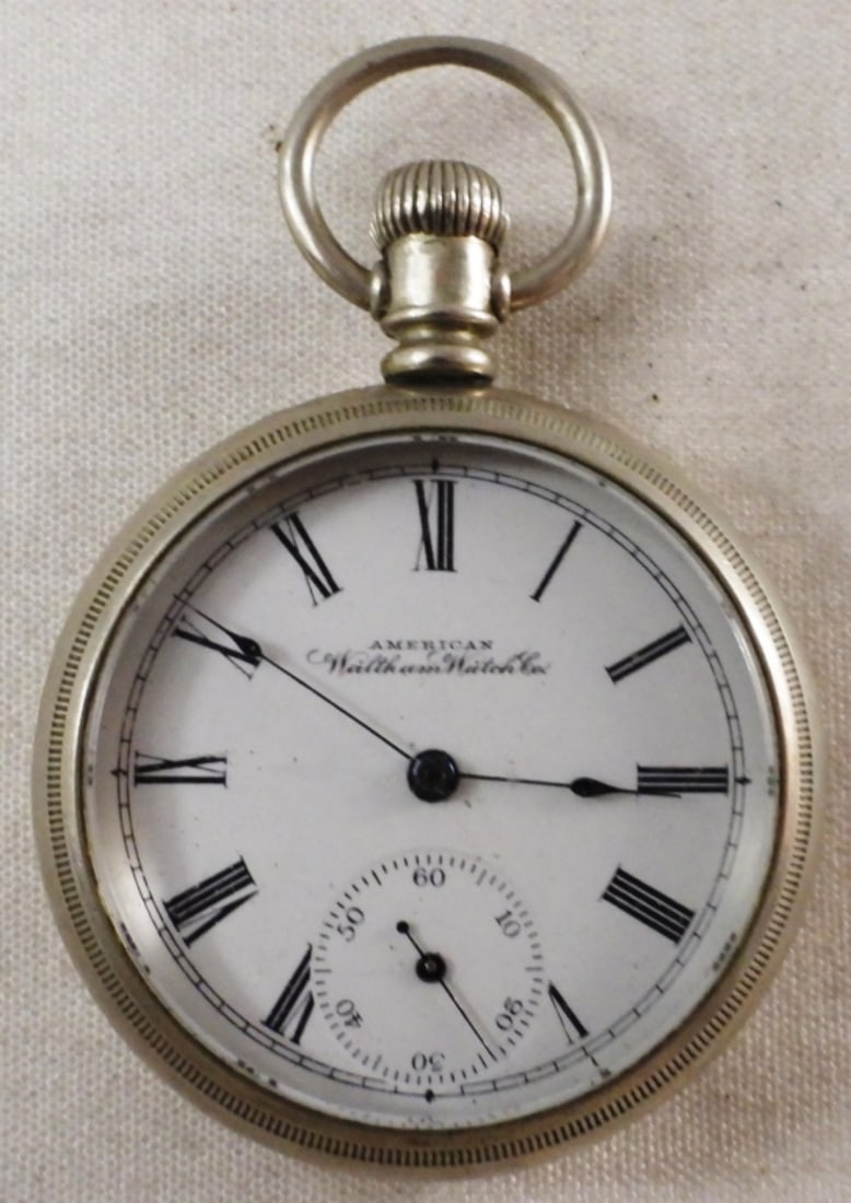 Circa 1880s Silver-Tone Pocket Watch (1 of 3)