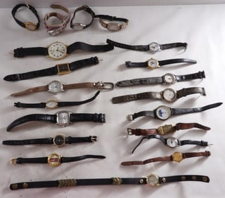 (20) Ladies' Leather Band Watches