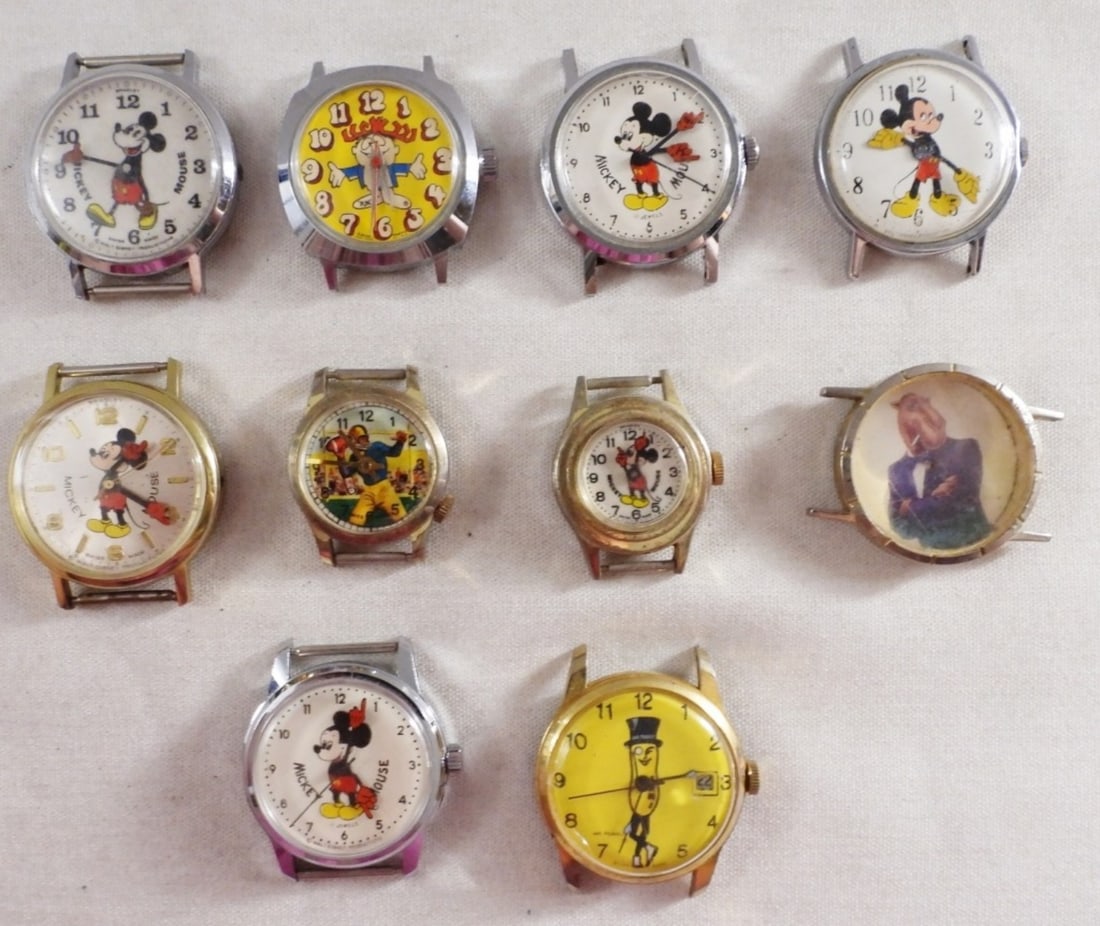 (10) Novelty Watch Faces No Bands (1 of 2)