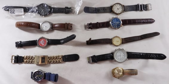 (10) Ladies' Leather Band Watches