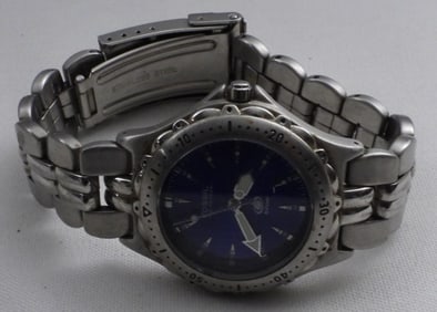 Stainless Steel Blue Dial Men's Watch