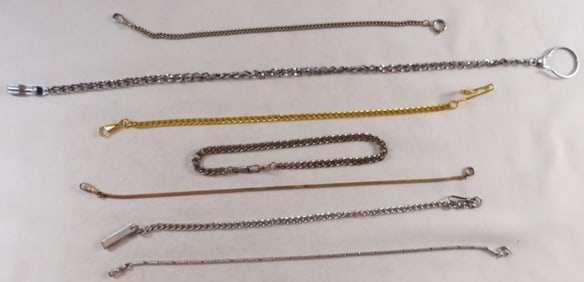 (7) Mixed-Tone Pocket Watch Chains